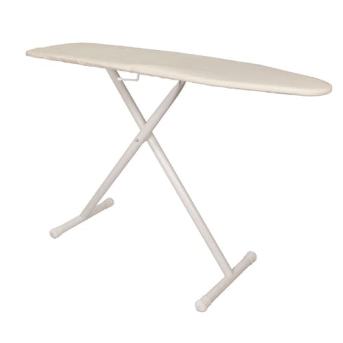 Premium Ironing Board, 53"x13.5", 1.25" T Leg, Natural Cover